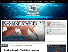 Tablet Screenshot of faculdadeatlantico.com.br